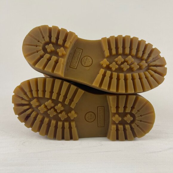 Timberland Toddler Kids Boots Tan Beige Leather Upper Boot Size 11M PRE-OWNED - Picture 9 of 11